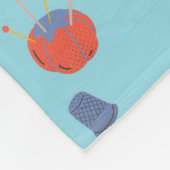 Nähen-Themen-Fliesblanket Fleecedecke (Ecke)