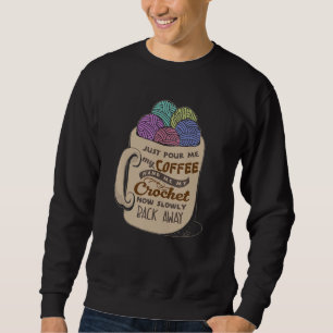 Nähen Trinken Kaffee Schneider Barista Häkeln Espr Sweatshirt