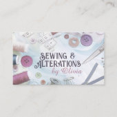 Nähen und Änderungen - Art der Wasserfarben Visitenkarte (Vorderseite)