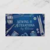 Nähen und Änderungen - Art der Wasserfarben Visitenkarte (Vorderseite)
