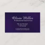 Nähen und Änderungen - Linienart Visitenkarte (Rückseite)