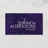 Nähen und Änderungen - Linienart Visitenkarte (Vorderseite)