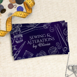 Nähen und Änderungen - Linienart Visitenkarte