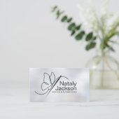 Nähen und Änderungen - Schmetterlingsnadel Visitenkarte (Stehend Vorderseite)