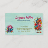 Nähen und Änderungen - Vintage Illustration Visitenkarte (Rückseite)