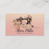 Nähen und Änderungen - Vintage Stilkunst Visitenkarte (Vorderseite)