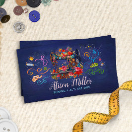 Nähen und Änderungen - Vintage Stilkunst Visitenkarte