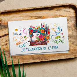 Nähen und Änderungen - Vintage Stilkunst Visitenkarte