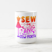 Nähen und Nähen Kaffeetasse (Mittel)
