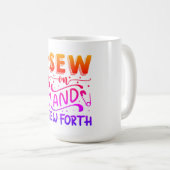 Nähen und Nähen Kaffeetasse (VorderseiteRechts)