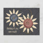 Nähen und Nähen Postkarte (Vorderseite)