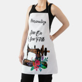 Nähen und Nähen von Zitat Seamstress Schneider Schürze (InSitu)