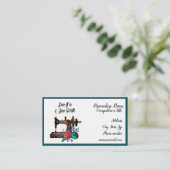 Nähen und Nähen von Zitat Seamstress Schneider Visitenkarte (Stehend Vorderseite)