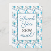 Nähen und Quilten Dankeskarte (Vorne/Hinten)