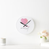 Nähen viel Liebe Runde Wanduhr (Zuhause)