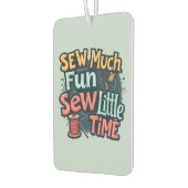 Nähen viel Spaß sehen wenig Zeit Retro Stitch Art Autolufterfrischer (Links)