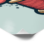 Nähen viel Spaß sehen wenig Zeit Retro Stitch Art Poster (Ecke)