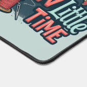Nähen viel Spaß sehen wenig Zeit Retro Stitch Art Schreibtischunterlage (Ecke)