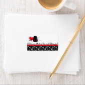 Nähen viel Stoff Adressaufkleber (Insitu)