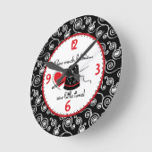 Nähen viel Stoff Runde Wanduhr (Winkel)