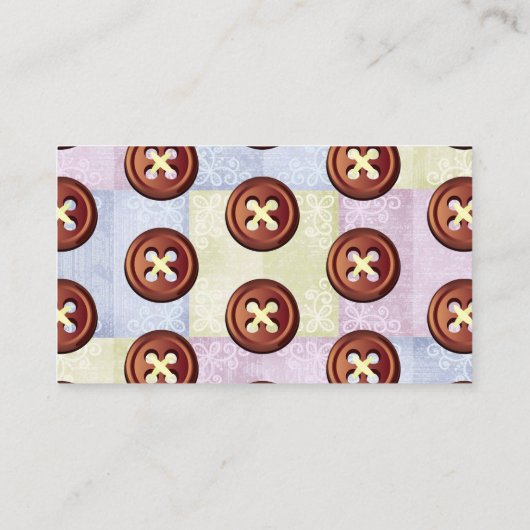 Nähen Visitenkarte (Rückseite)