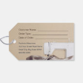 Nähen von Alterations-Services - Seamstress-Hang-T Geschenkanhänger (Rückseite Horizontal)