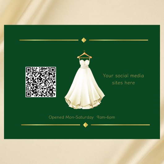 Nähen von Änderungen der Visitenkarte Smaragdgrün