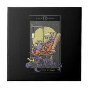 Nähen von Hermit-Tarot-Kartenquilt Fliese