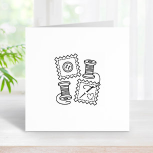 Nähen von Hobby-Flechtwerk Knopfdrüse Thread 1x1 Gummistempel