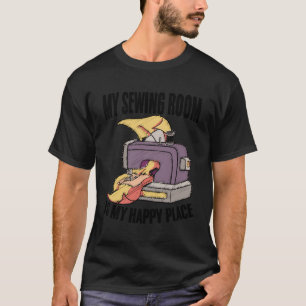 Nähen von Nadelgarn Stechen Nähen T-Shirt