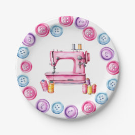 Nähen von Party-Tellern Pappteller