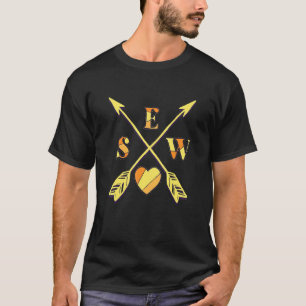 Nähen von Pfeil-Seeing Quilter Patchwork Crafter H T-Shirt