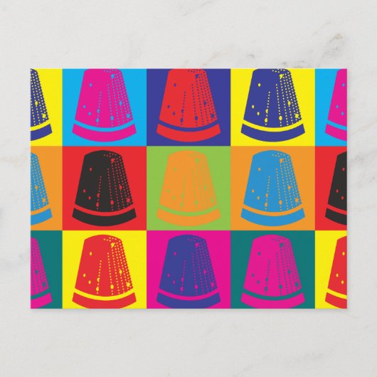 Nähen von Pop Art Postkarte (Vorderseite)