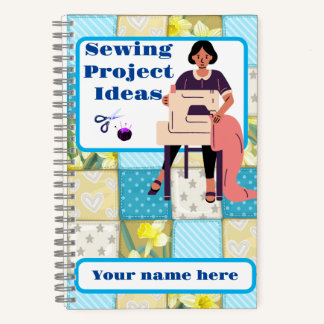 Nähen von Projekten SpiralNotebook Notizblock