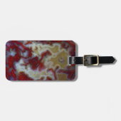 Nahen von Red Moss Agate Slab Gepäckanhänger (Vorderseite horizontal)