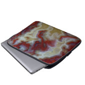Nahen von Red Moss Agate Slab Laptopschutzhülle (Vorne Knopf)