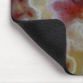 Nahen von Red Moss Agate Slab Mousepad (Ecke)