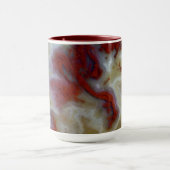 Nahen von Red Moss Agate Slab Tasse (Zentrum)