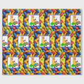 Nähen von Schaf/Garnmüttern Geburtstag Geschenkpapier (Flach)