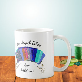 Nähen von viel Stoff Quilter Kaffeetasse