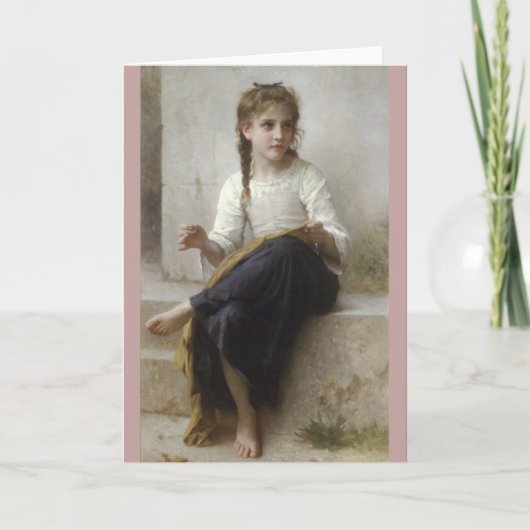 Nähen von William-Adolphe Bouguereau Karte (Vorderseite)