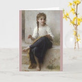 Nähen von William-Adolphe Bouguereau Karte (Gelbe Blume)
