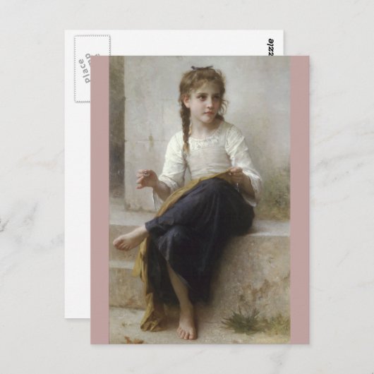 Nähen von William-Adolphe Bouguereau Postkarte (Vorne/Hinten)