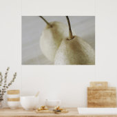 Nahen von zwei Birnen Poster (Küche)