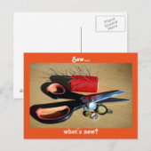Nähen... Was ist die neue Postkarte? Postkarte (Vorne/Hinten)