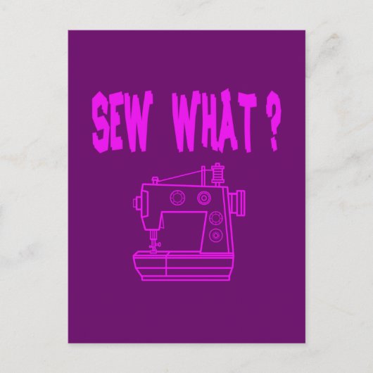 Nähen Was ? Postkarte (Vorderseite)