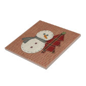 Nähen Weihnachtsband Fliese (Seite)