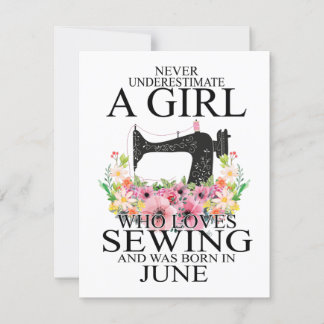 Nähen | Wer Lieben nähen und war Geboren Juni Einladung