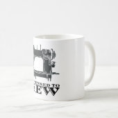 Nähen - zum Nähen lizenziert Kaffeetasse (VorderseiteRechts)