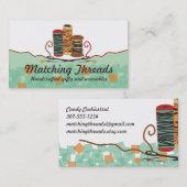 Nähende Begriffs-Button-Nadelspulen des Fadens Visitenkarte (Vorne/Hinten)